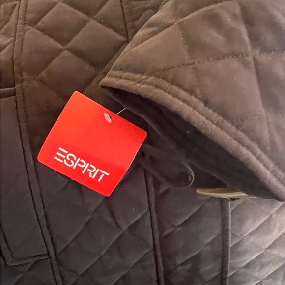 NWT Espirit Women's Brown Quilted Parka Jacket Size XL - Picture 8 of 15
